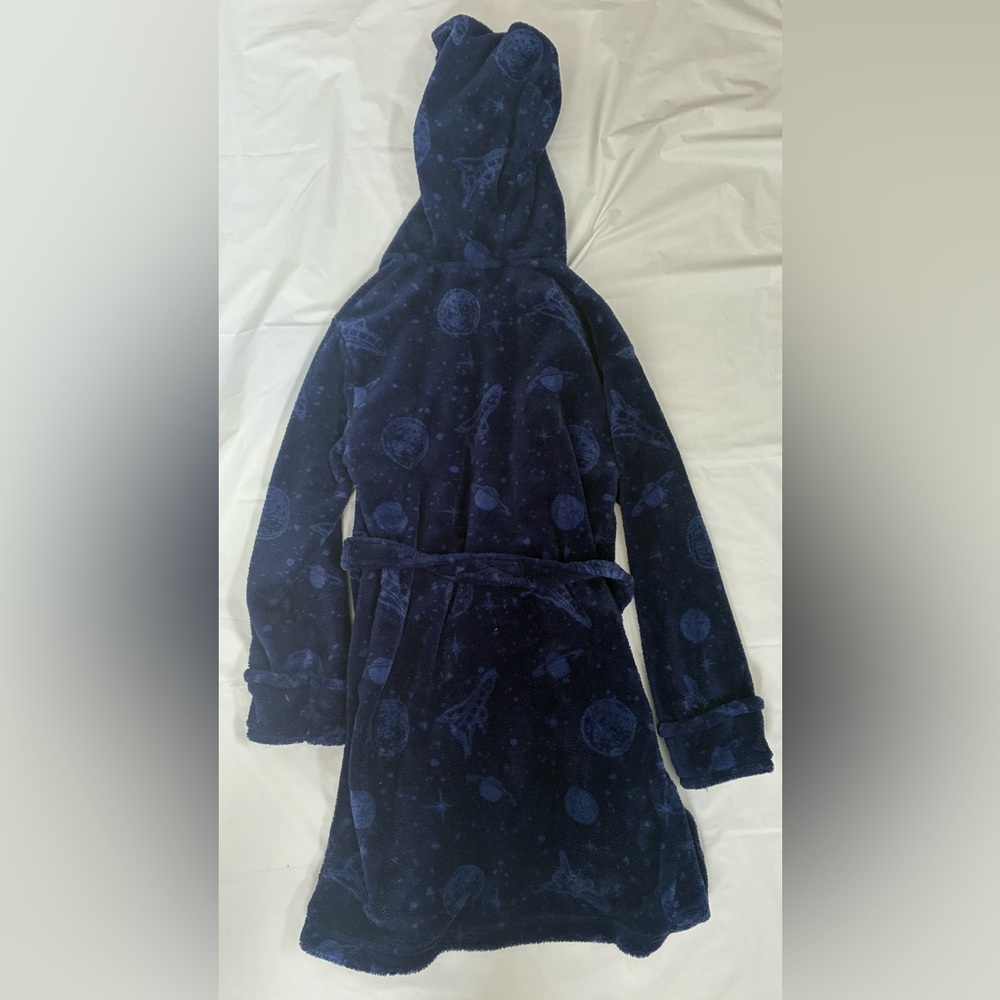 YOUTH ROBE BLUE OUTER SPACE GEORGE KIDS - Picture 6 of 8